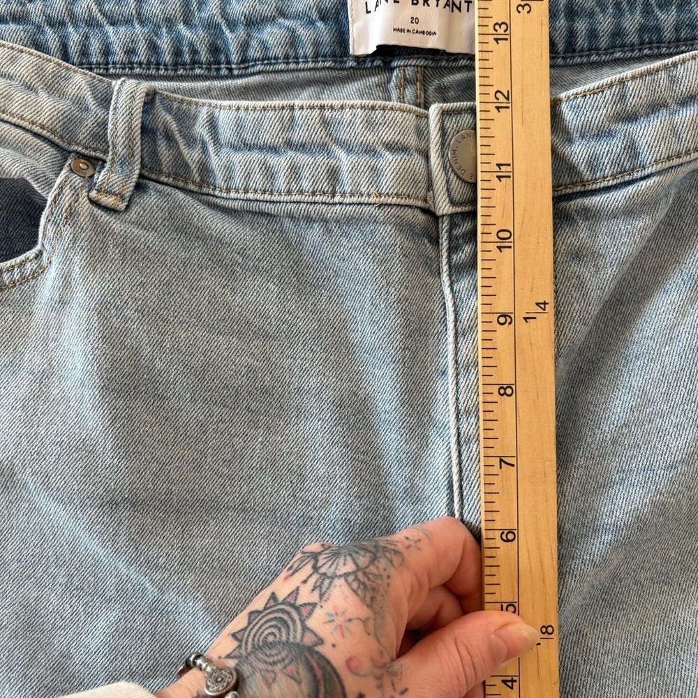 Lane Bryant Signature Fit Jeans Sz 20 Mid Rise Boyfriend Flex Magic Waistband - Picture 9 of 11